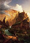 Thomas Cole Valley of the Vaucluse painting